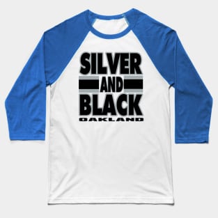 Oakland LYFE Silver and Black Baseball T-Shirt